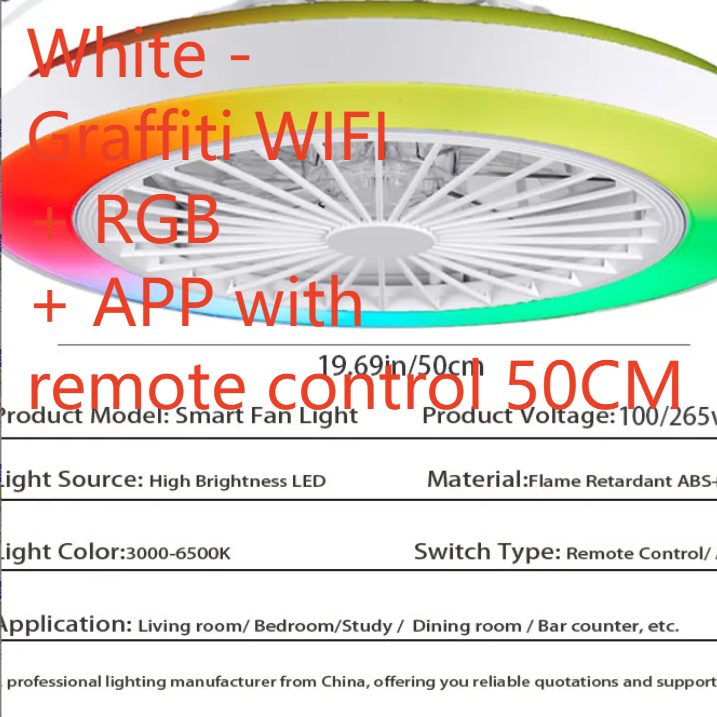 Modern Smart Ceiling Fan Light