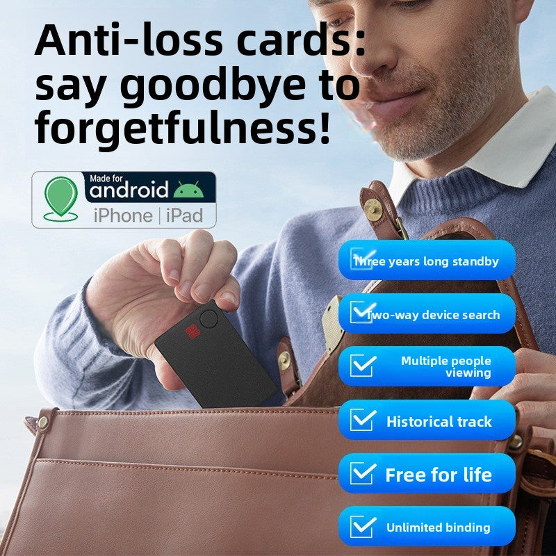Ultra-Thin Bluetooth GPS Tracker Card