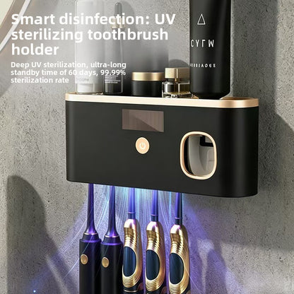 UV Sterilizing Toothbrush Holder with Suction Cup