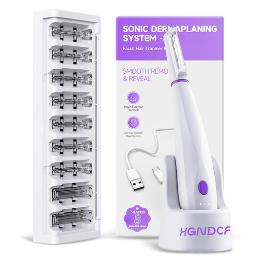 Women's Rechargeable 10-Blade Electric Shaver Hair Remover with LED Light