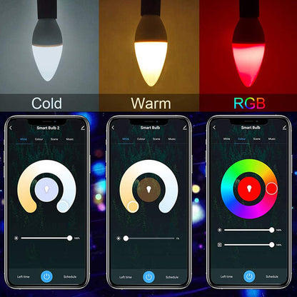 WiFi Voice Control Smart LED Bulb E14 RGBCW