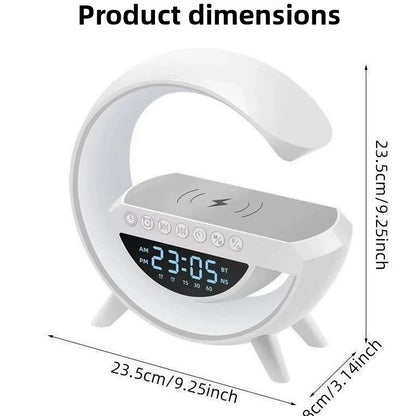 Bluetooth Speaker Alarm Clock with Wireless Charging