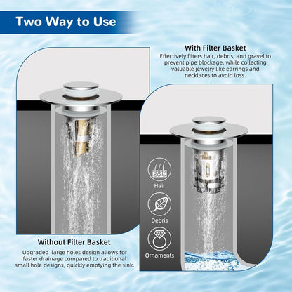 Universal Pop-Up Basin Drain Stopper