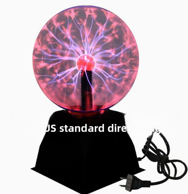 Interactive Plasma Ball Lamp – Touch & Sound Reactive, Futuristic Desktop Light