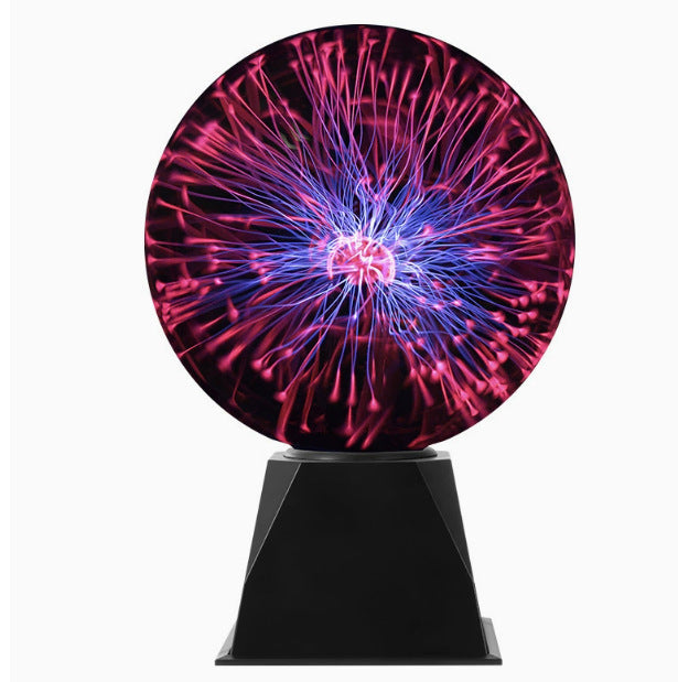 Interactive Plasma Ball Lamp – Touch & Sound Reactive, Futuristic Desktop Light