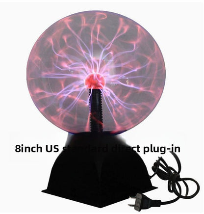 Interactive Plasma Ball Lamp – Touch & Sound Reactive, Futuristic Desktop Light