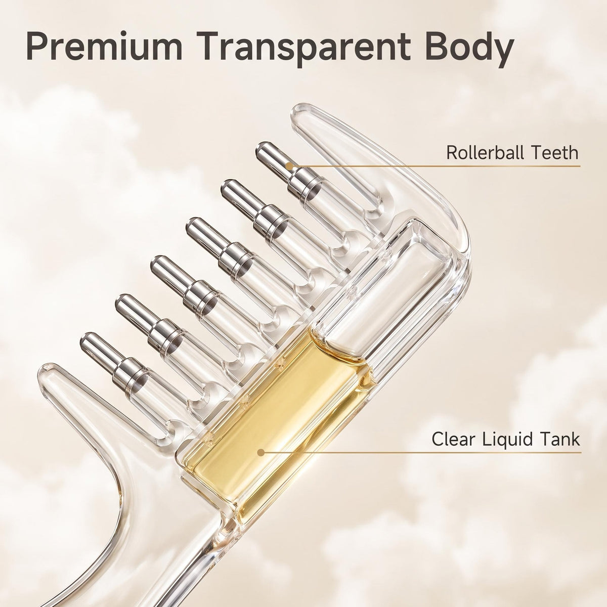 Comb Massager for Liquid Application