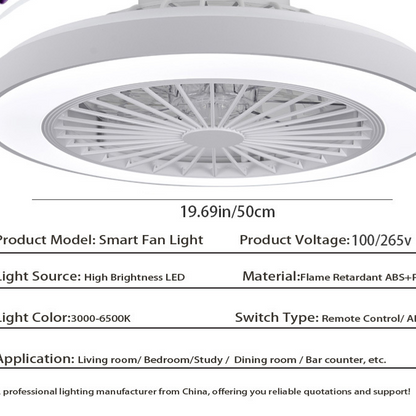 Modern  Smart Ceiling Fan Light