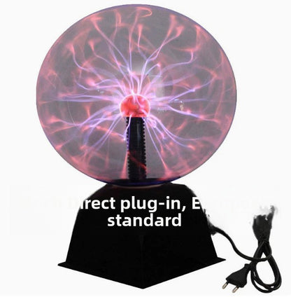 Interactive Plasma Ball Lamp – Touch & Sound Reactive, Futuristic Desktop Light