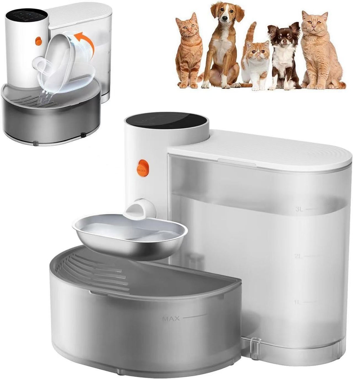 Water dispenser for pets - dog drinking fountain