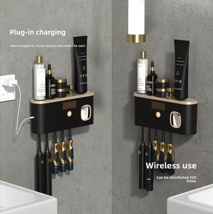 UV Sterilizing Toothbrush Holder with Suction Cup