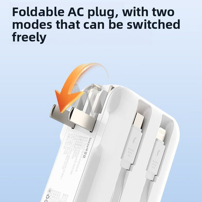 Portable Fast Charger Power Bank with AC Wall Plug