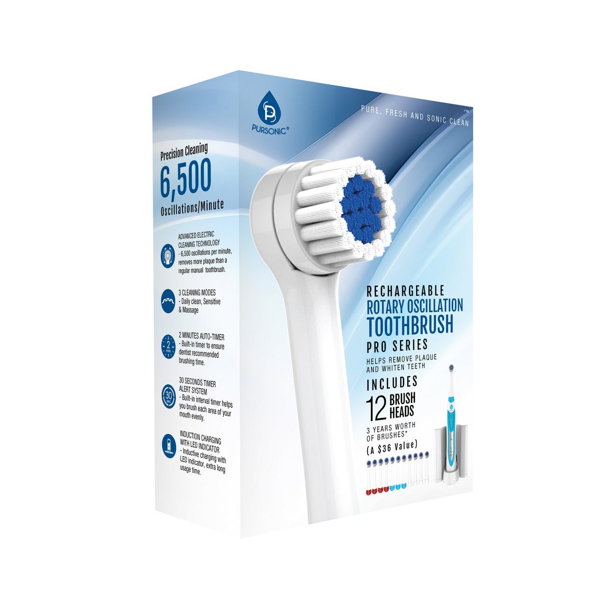 Rechargeable Electric Rotary Oscillation Toothbrush Pro Series