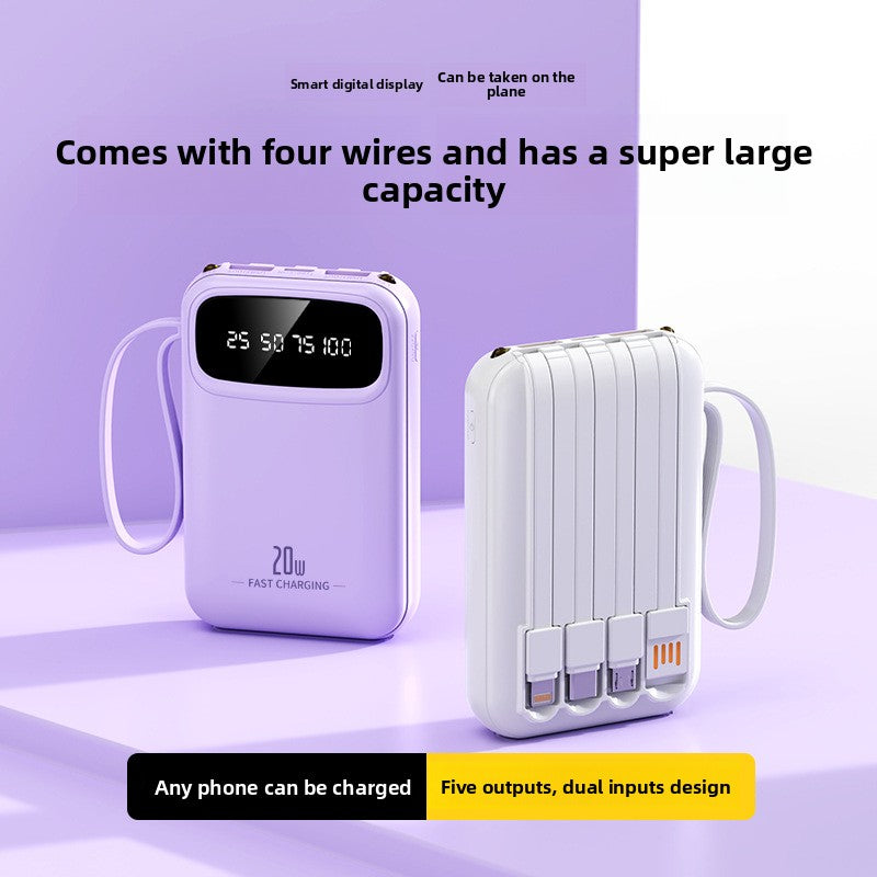 Power Bank Digital Display Power Bank QC3.0+PD 20W