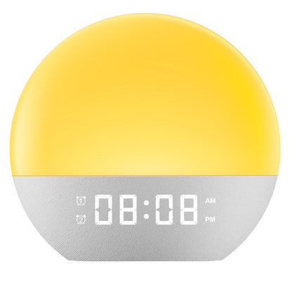 Multifunctional Sunrise Alarm Clock with White Noise and LED Ambiance