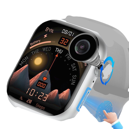 Android Smart Watch with Rotating Camera 4G WiFi