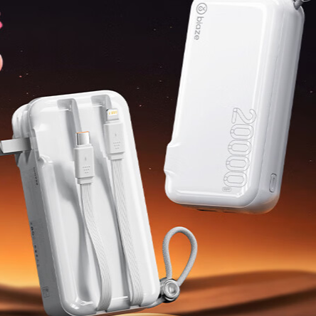 Portable Fast Charger Power Bank with AC Wall Plug