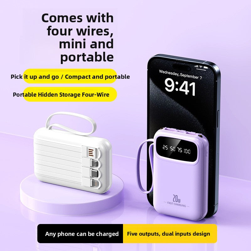 Power Bank Digital Display Power Bank QC3.0+PD 20W