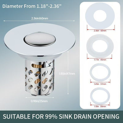 Universal Pop-Up Basin Drain Stopper