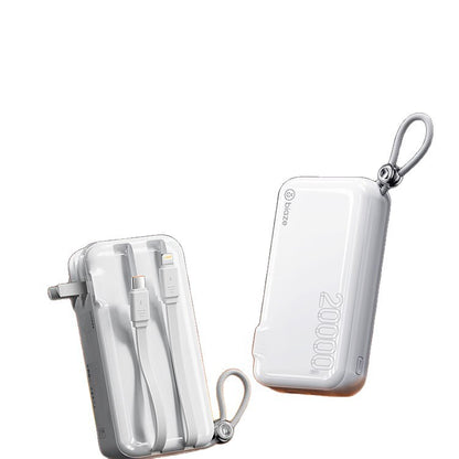 Portable Fast Charger Power Bank with AC Wall Plug