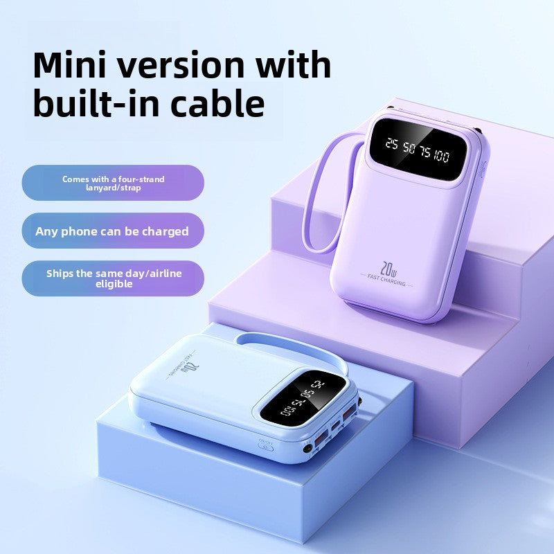 Power Bank Digital Display Power Bank QC3.0+PD 20W