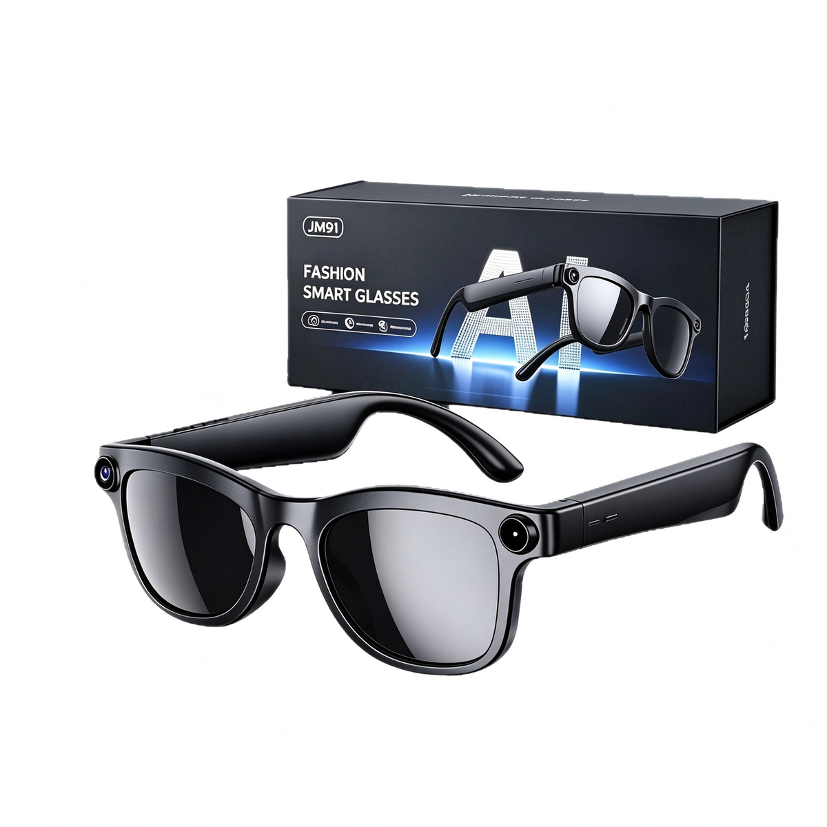 Smart Glasses with AI Translation HD Camera
