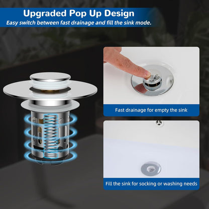 Universal Pop-Up Basin Drain Stopper