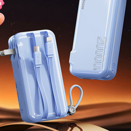 Portable Fast Charger Power Bank with AC Wall Plug