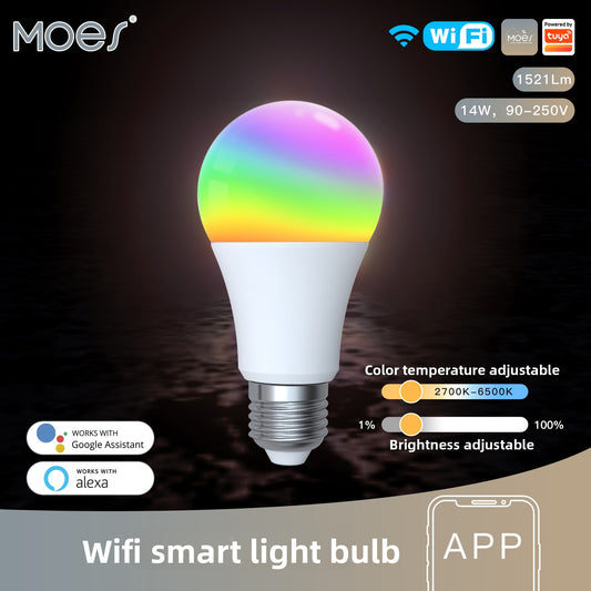 WiFi Smart LED Bulb RGB Dimmable Music Sync