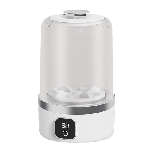 Portable Rechargeable Mini Washing Machine with Digital Display for Underwear and Socks